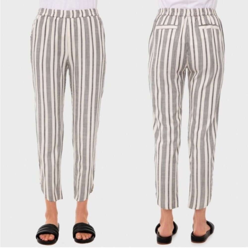 Marine layer Elle Relaxed Crop Pants Women's Size Medium/M Striped